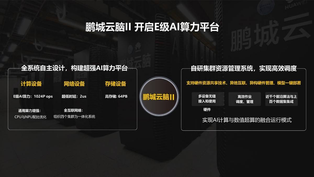 华为|鹏城云脑支撑鹏程系列大模型基础研究