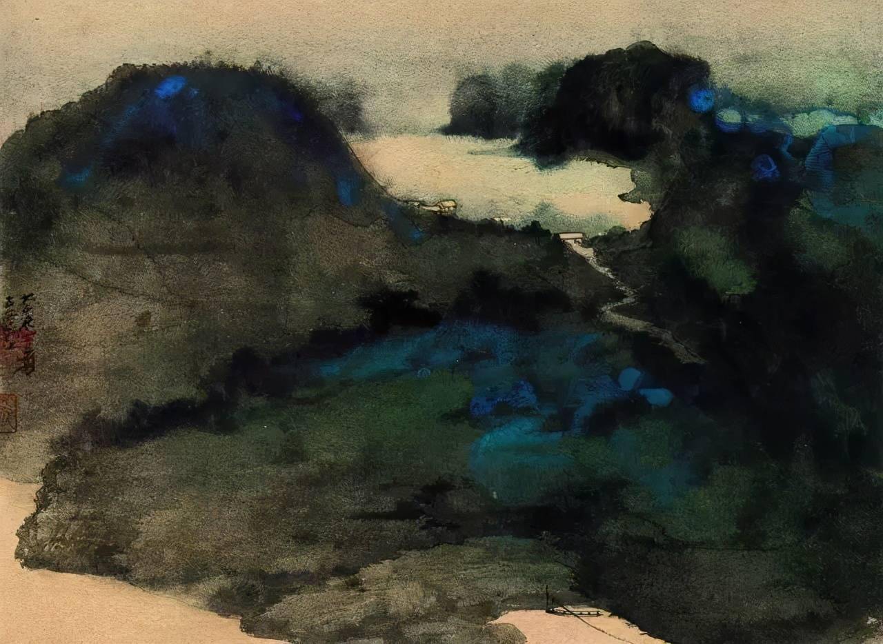 张大千泼彩画作209亿港元成交成其第二高价作品