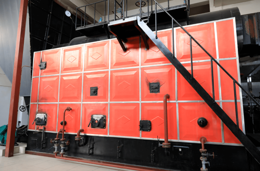 锅炉简介:生物质半气化燃烧锅炉产品概述:新型水火管生物质成型燃料半