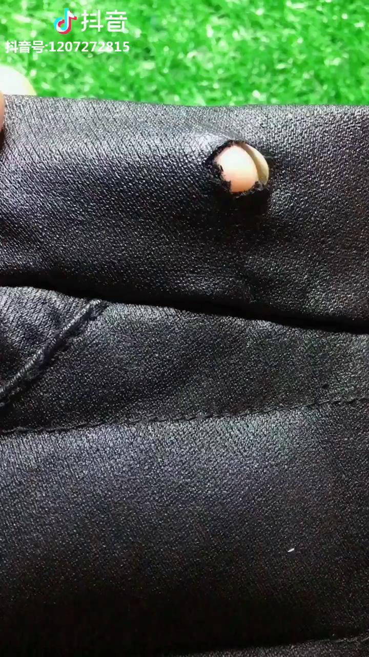 皮裤破洞这样缝