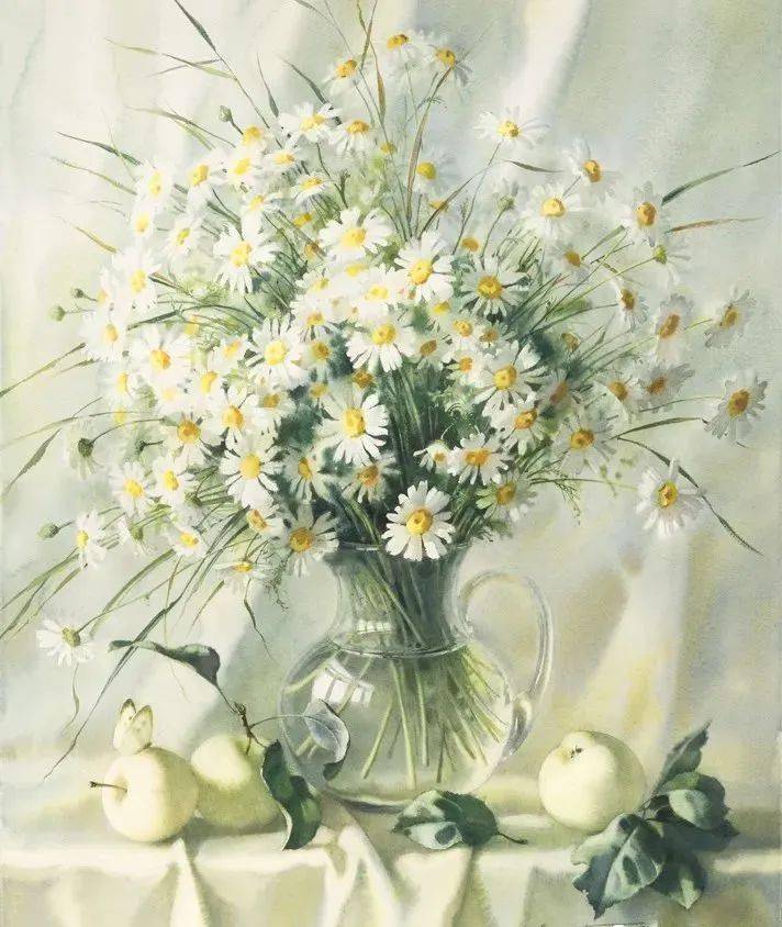 国际名家花卉水彩作品展览香气都要溢出屏幕了