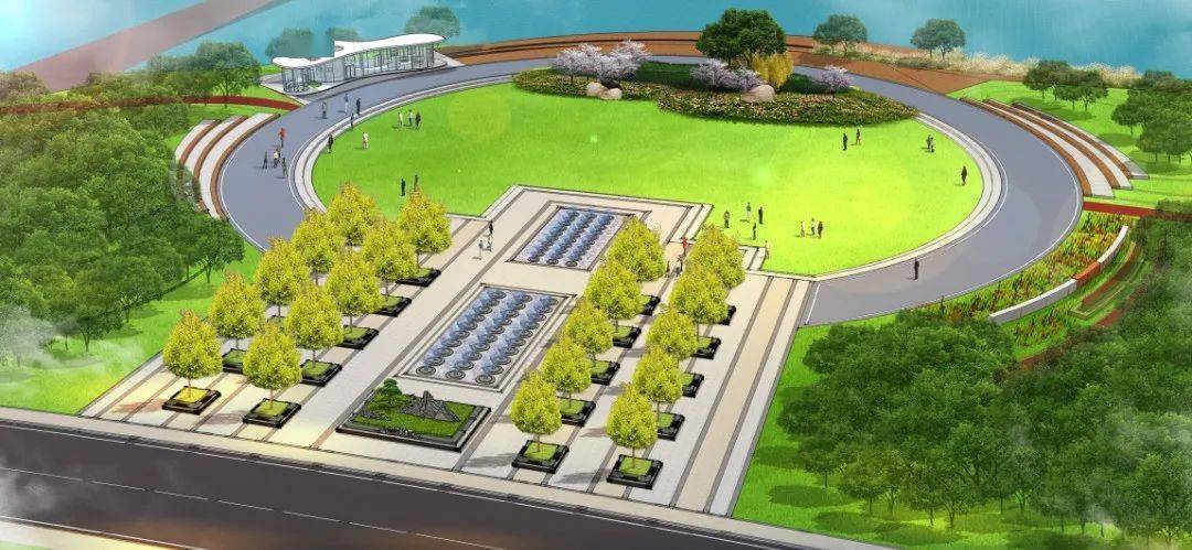 羊亭公园二期主入口效果图