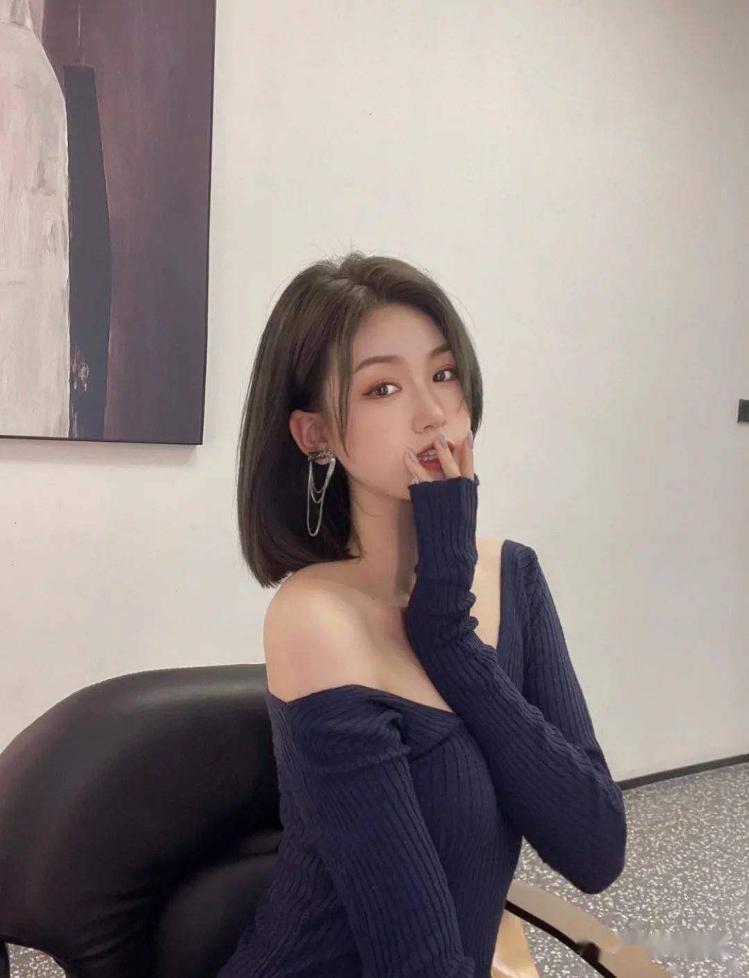 发廊人气初恋齐脖短发