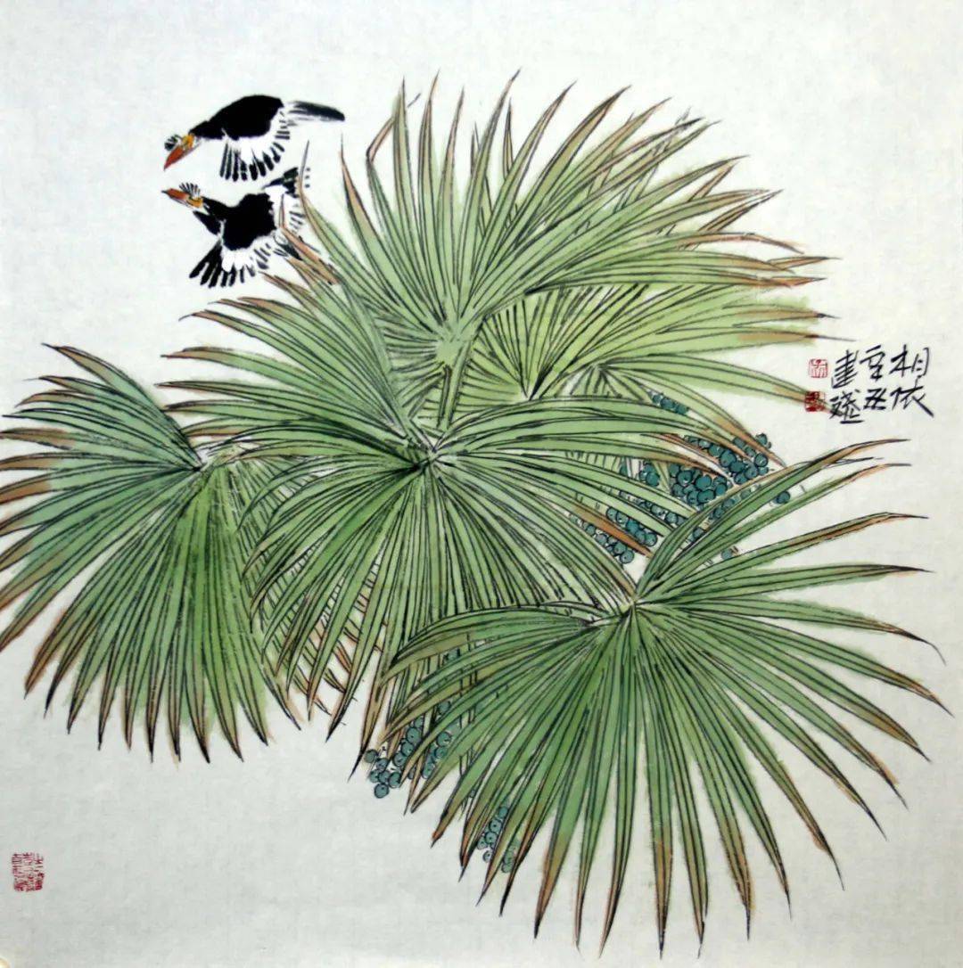 在寥寥数笔中表现花鸟画的丰富多彩