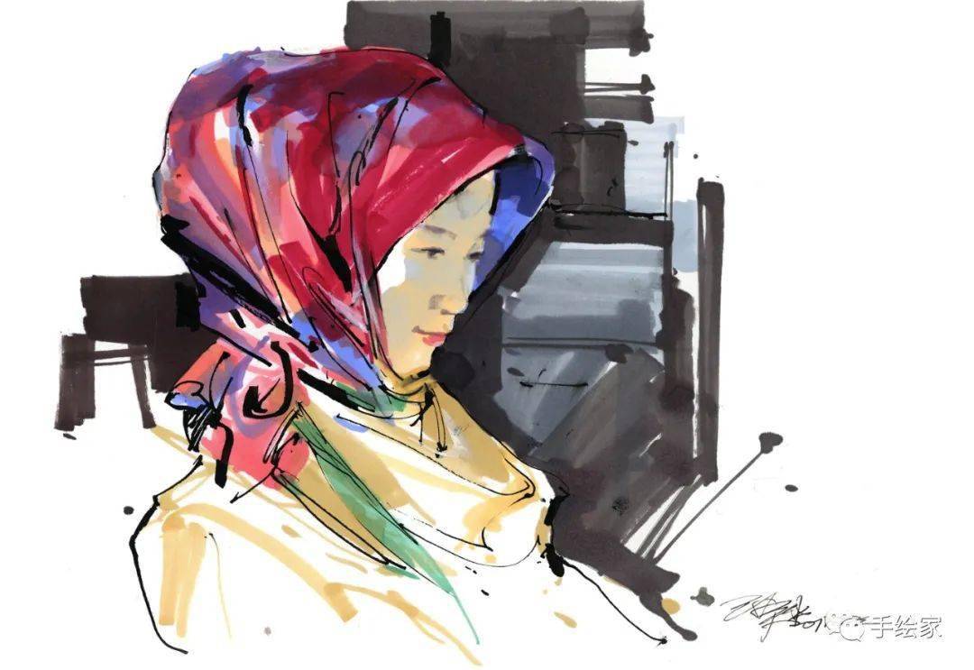 【建筑风景写生】作品欣赏有人曾拿沙沛老师和国内其他顶级手绘表现