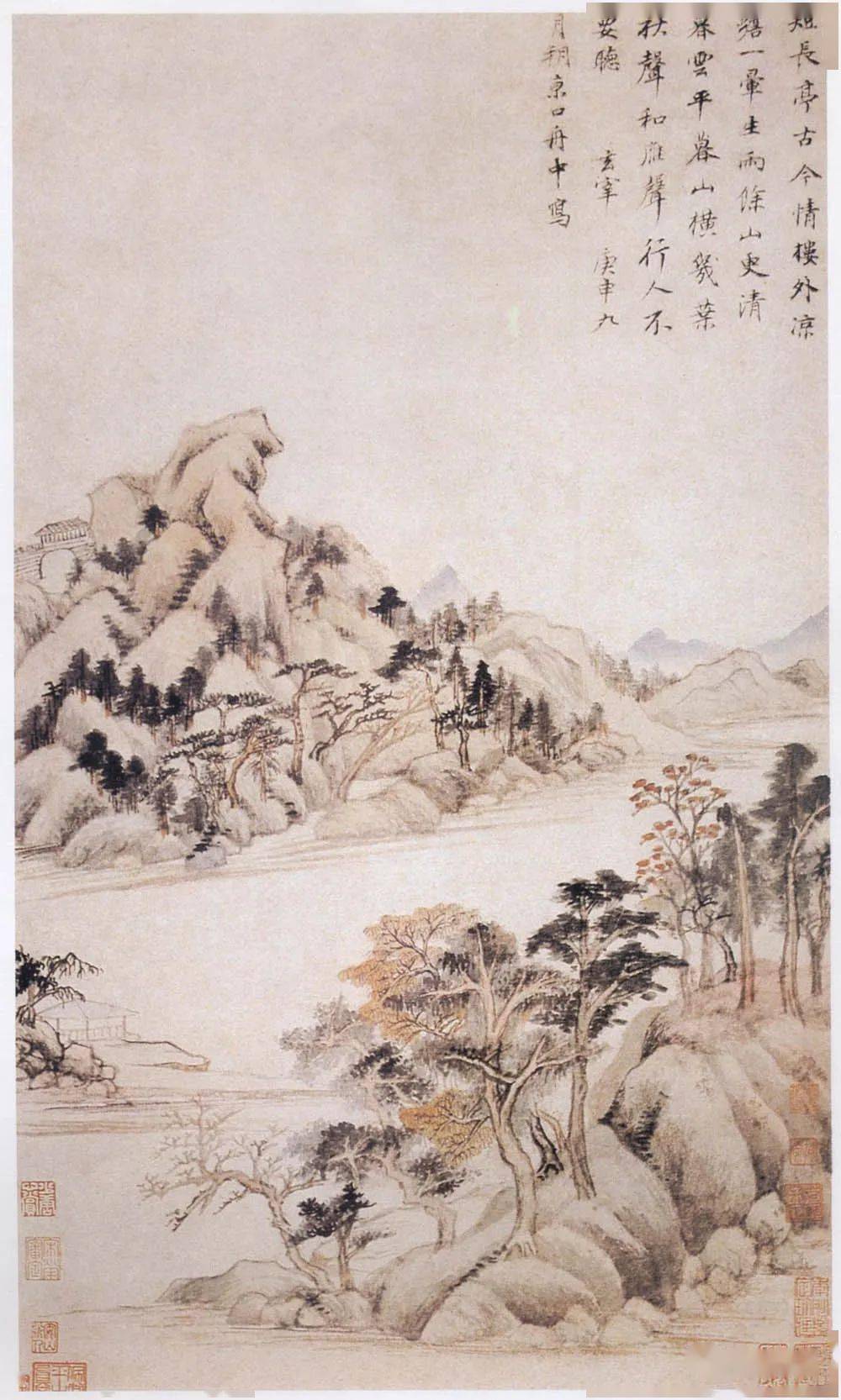 明董其昌秋兴八景图册上海博物馆藏