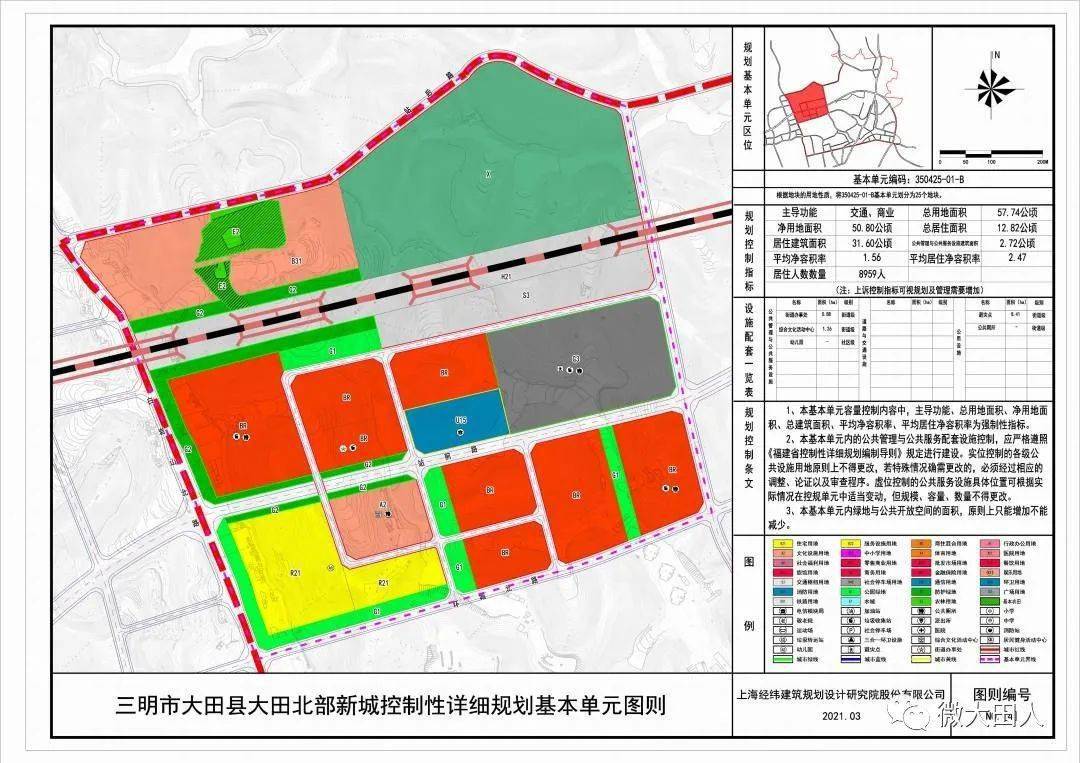 公示大田縣北部新城規劃來了