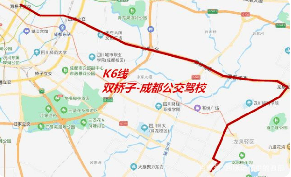 k7線,將由成都東客站東廣場公交站始發,沿城市東西軸線至龍泉驛同安