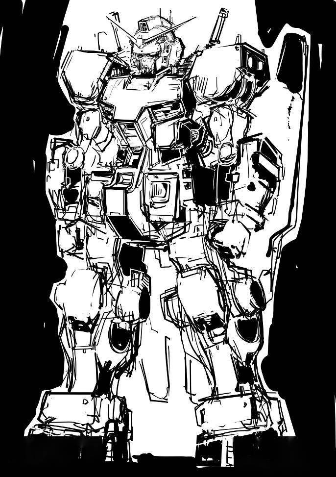 机动战士高达线稿插画集第二弹大家喜欢哪张