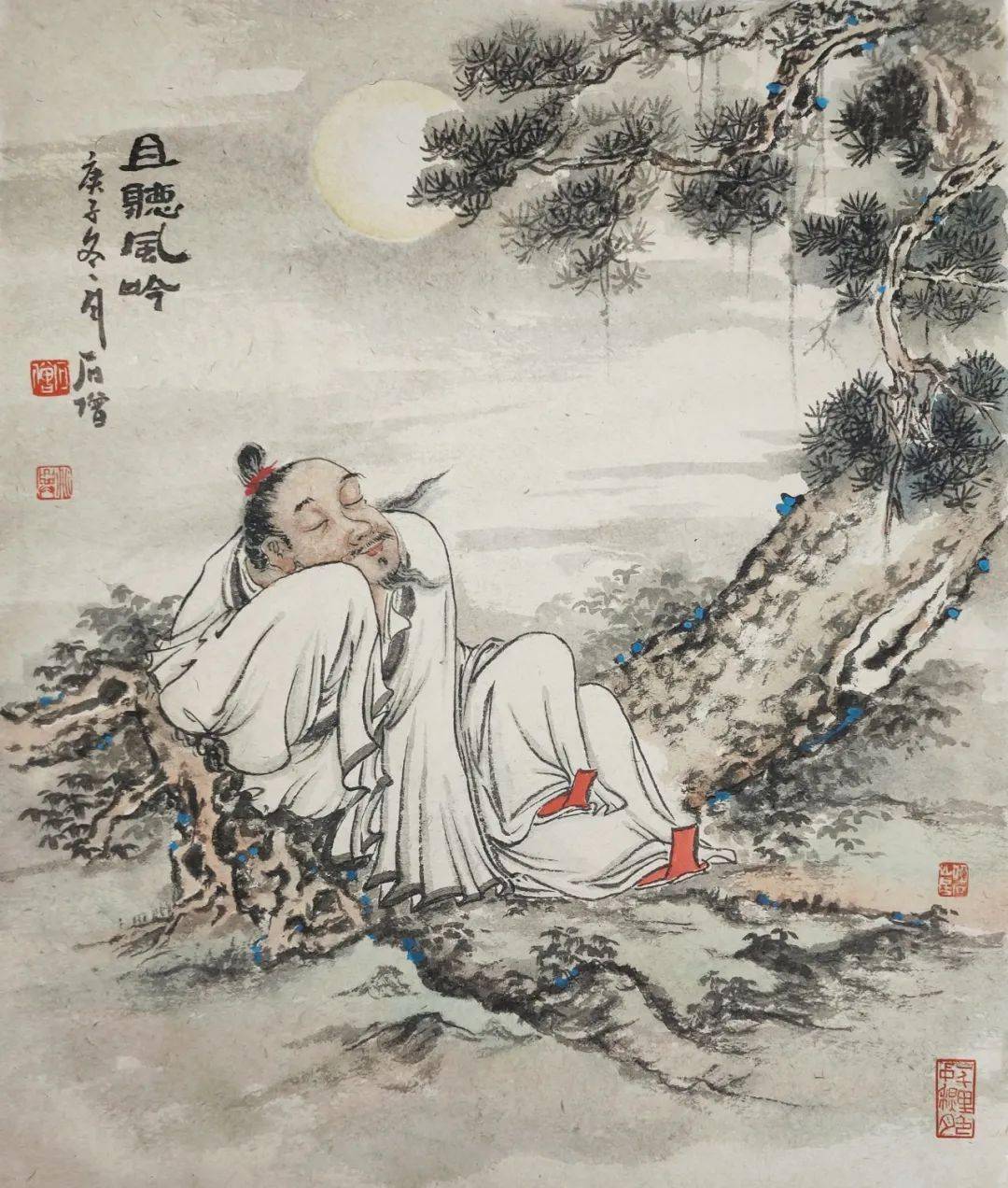 澄怀味象石僧人物小品