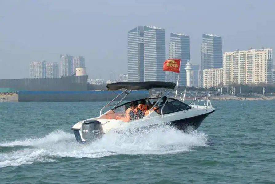 6月13号日照新玩法快艇漂流龙舟网红桥海鲜餐一日游