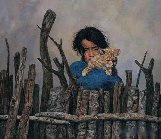 央美油画系老教授孙为民乡村题材油画