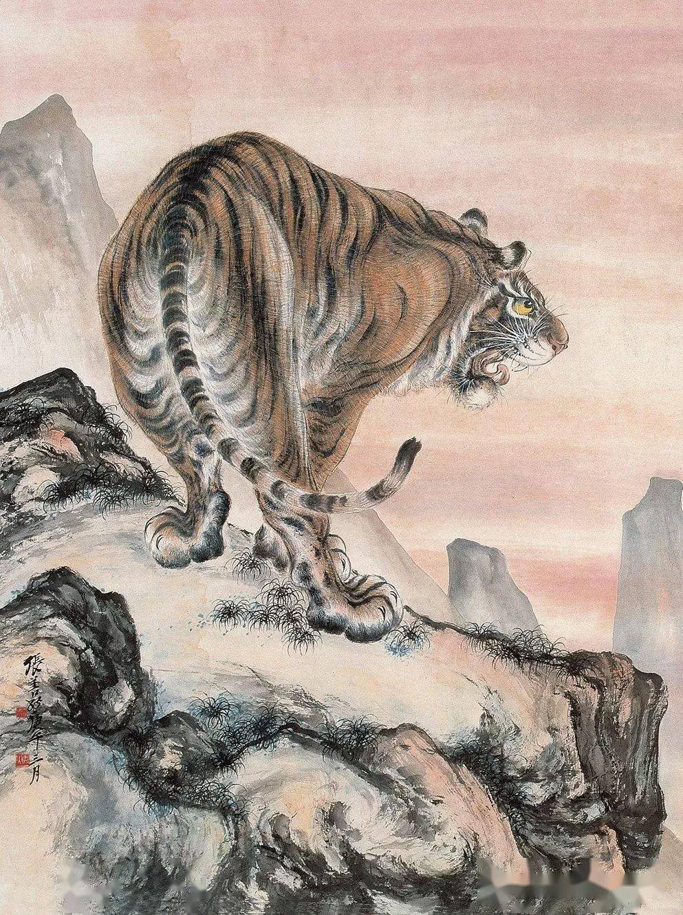 中国第一虎画家图片