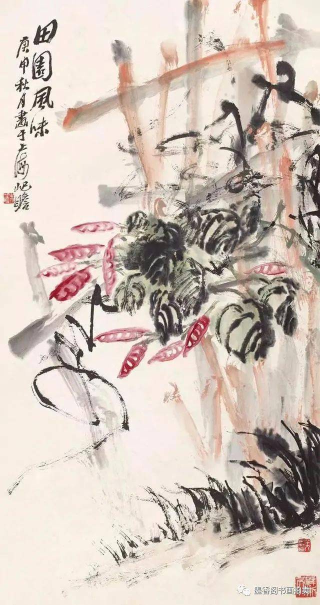 百岁老人朱屺瞻，人淡墨浓过一生！_齐白石