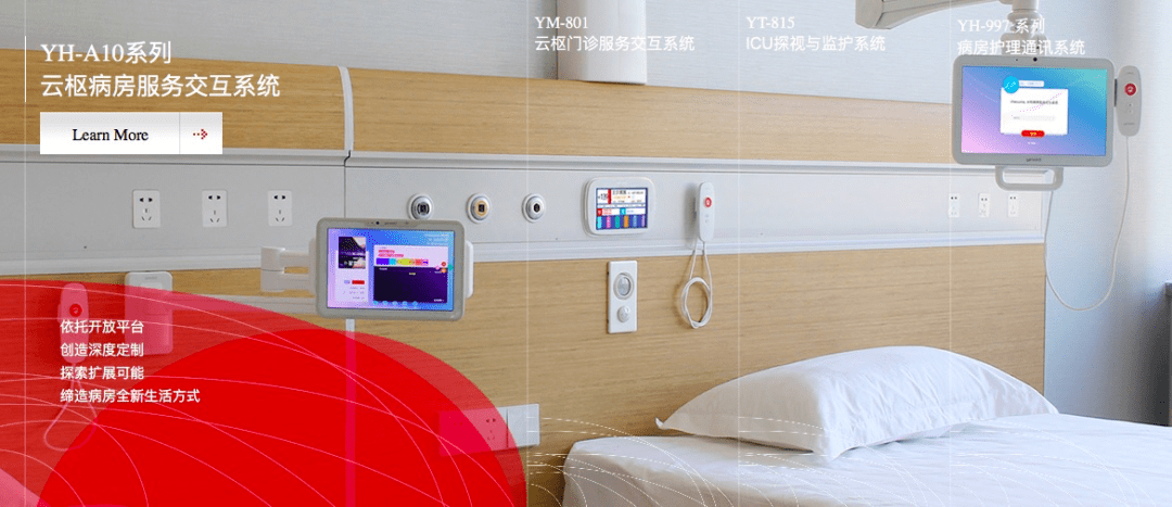 第一套两芯线联网的智能护理通讯机,目前主要产品为护理通讯信息系统