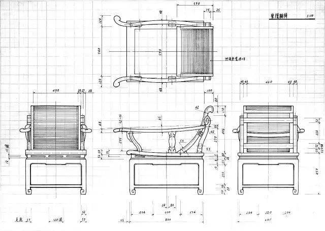 干货分享中国古典家具制作手绘图纸100张详情图