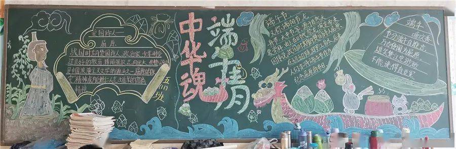 星源小学开展我们的传统节日端午黑板报评比活动