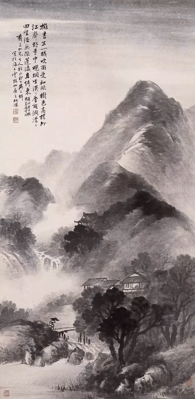 泼墨道人画山水烟雨迷蒙
