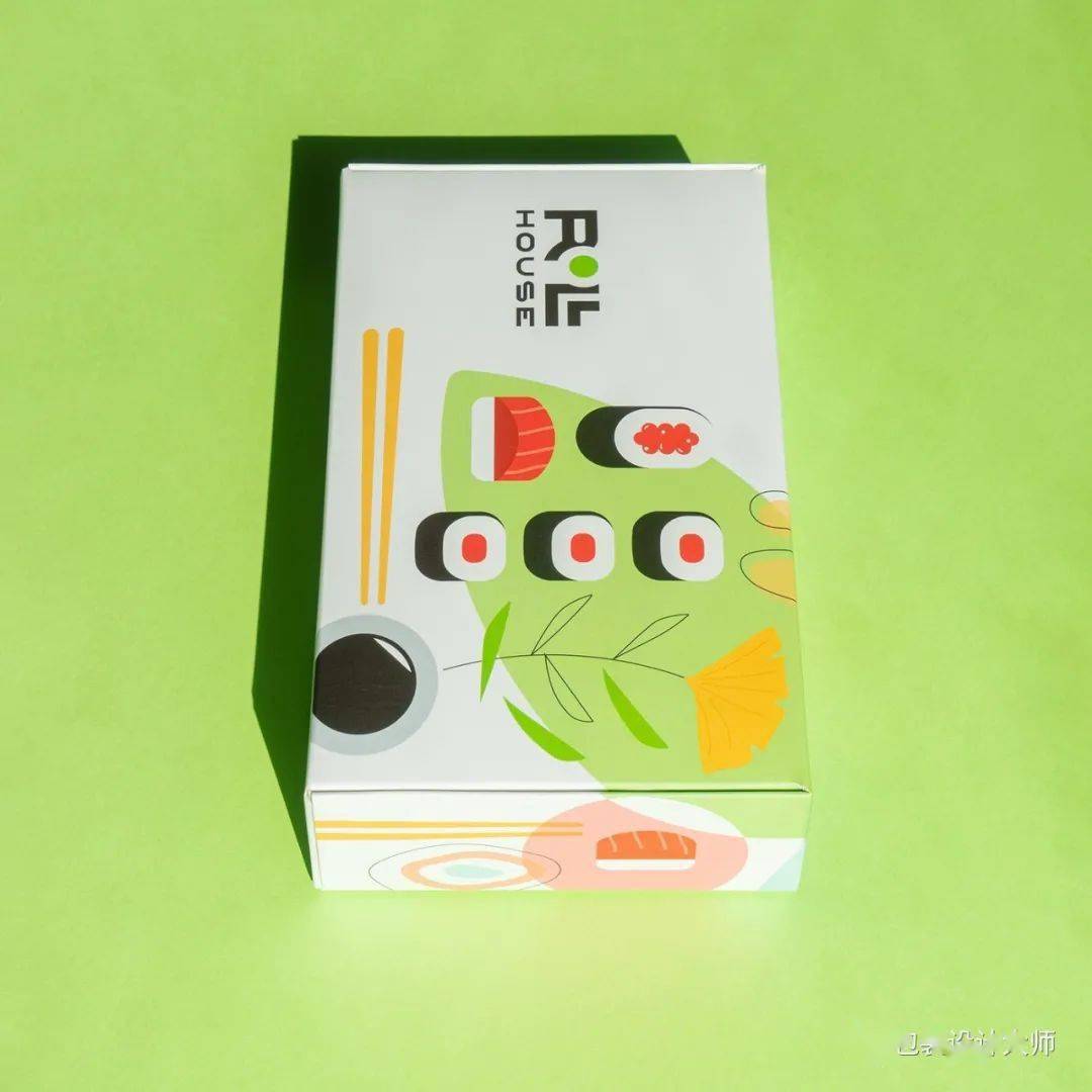 扁平化创意餐饮外卖品牌包装设计