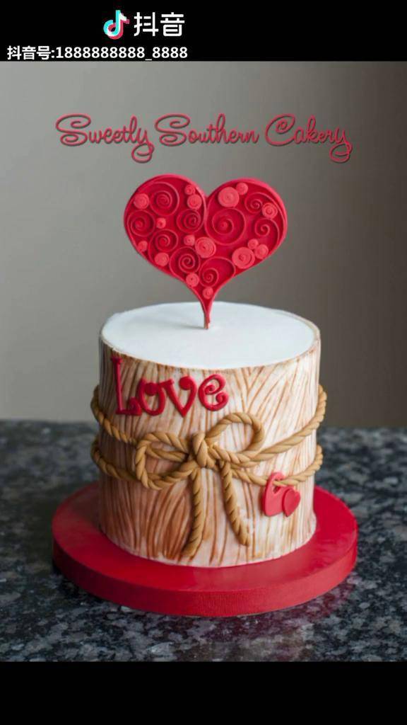 比心烘焙蛋糕蛋糕蛋糕呀生日蛋糕蛋糕情人节七夕情人节蛋糕翻糖蛋糕