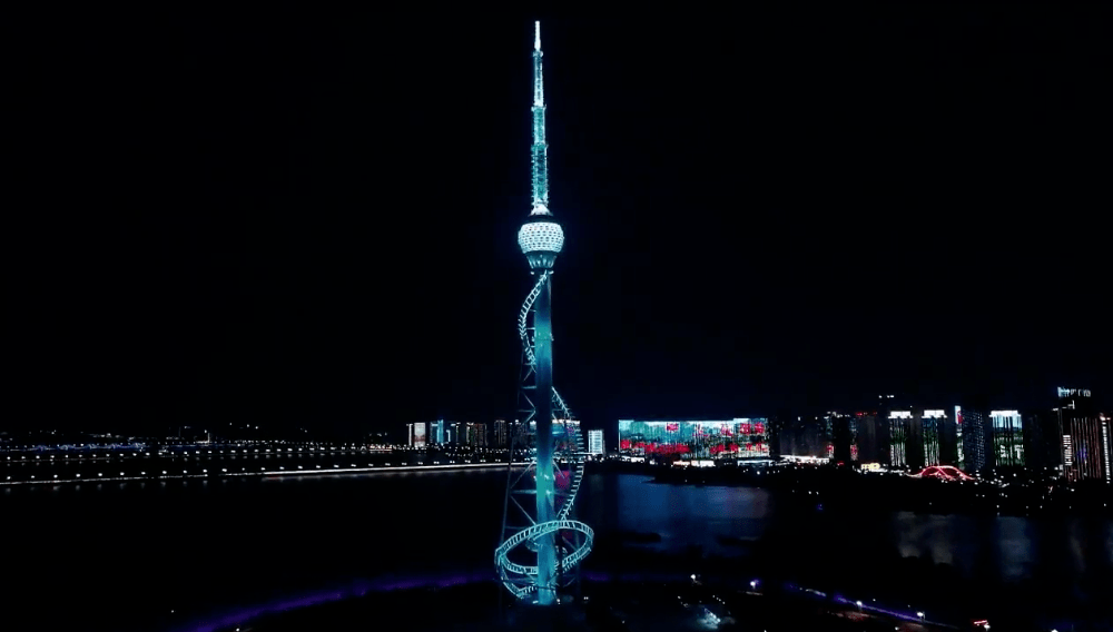 亮起来了临沂全城上演主题灯光秀
