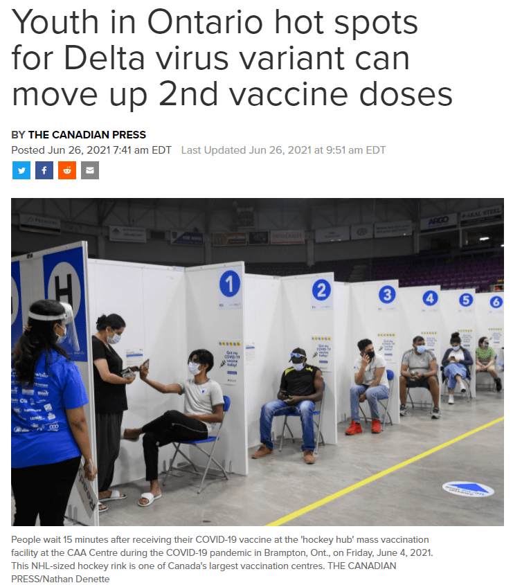 今天开始 安省热点区12 17岁青少年可预约第二剂疫苗 下周所有成年人可约 接种 今天开始 安省热点区12 17岁青少年可预约第二剂疫苗 下周所有成年人可约 接种