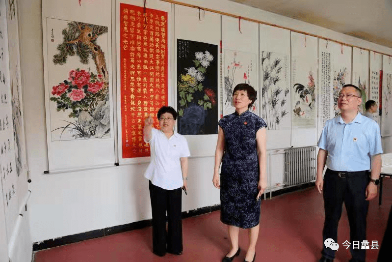 时讯蠡县举办永远跟党走奋进新时代书画展