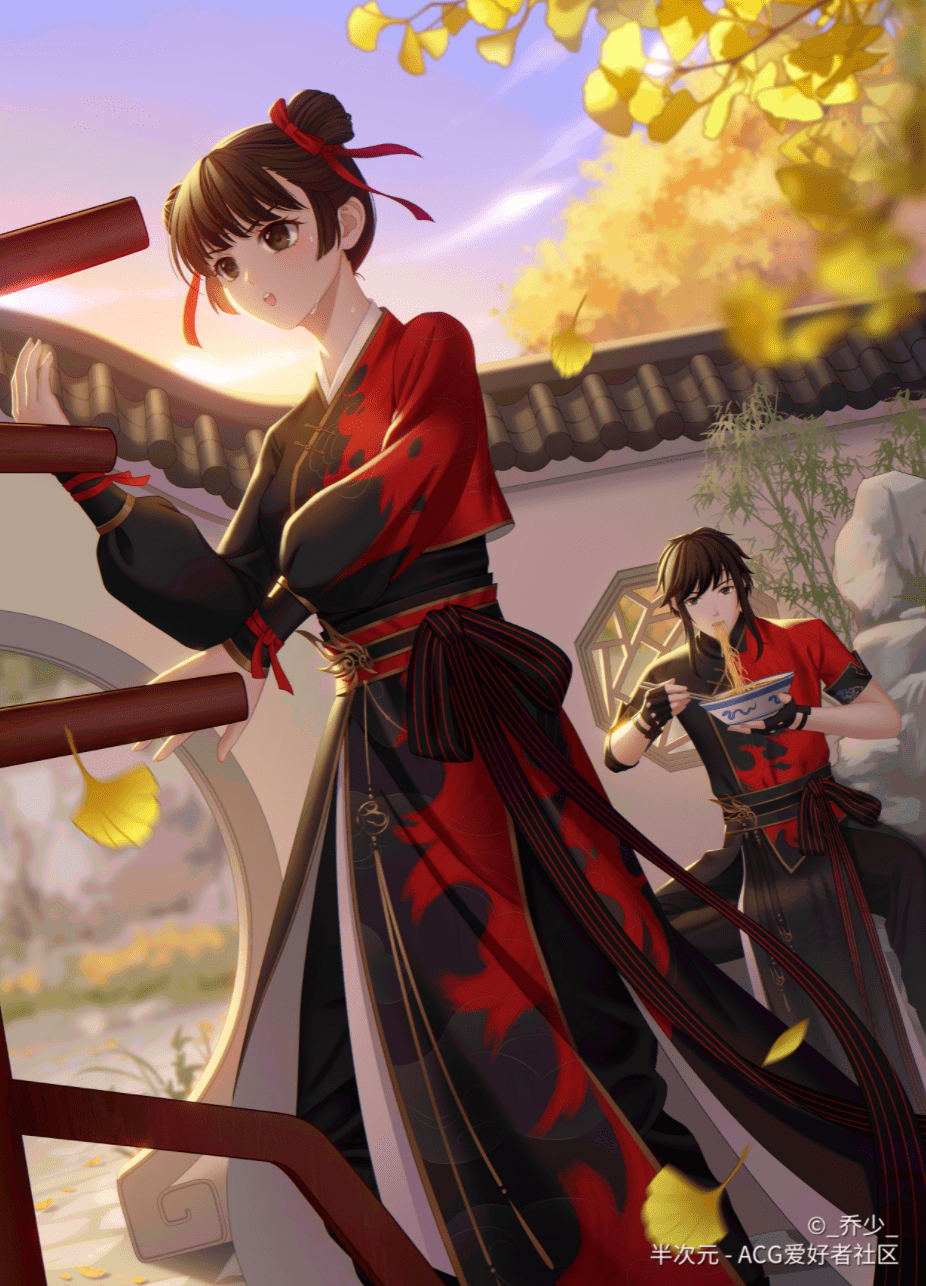 六周年外观插画大赛末班车即将出发少侠快上车