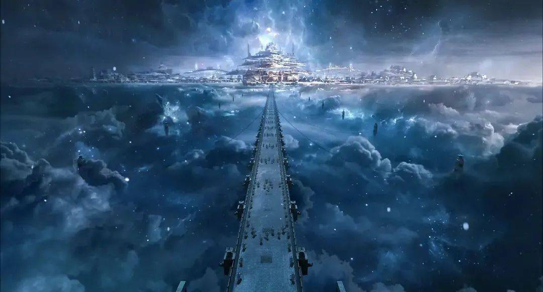 粒子特效和低饱和度滤镜,完全不像想象中仙雾缭绕,巍峨大气的上古神界