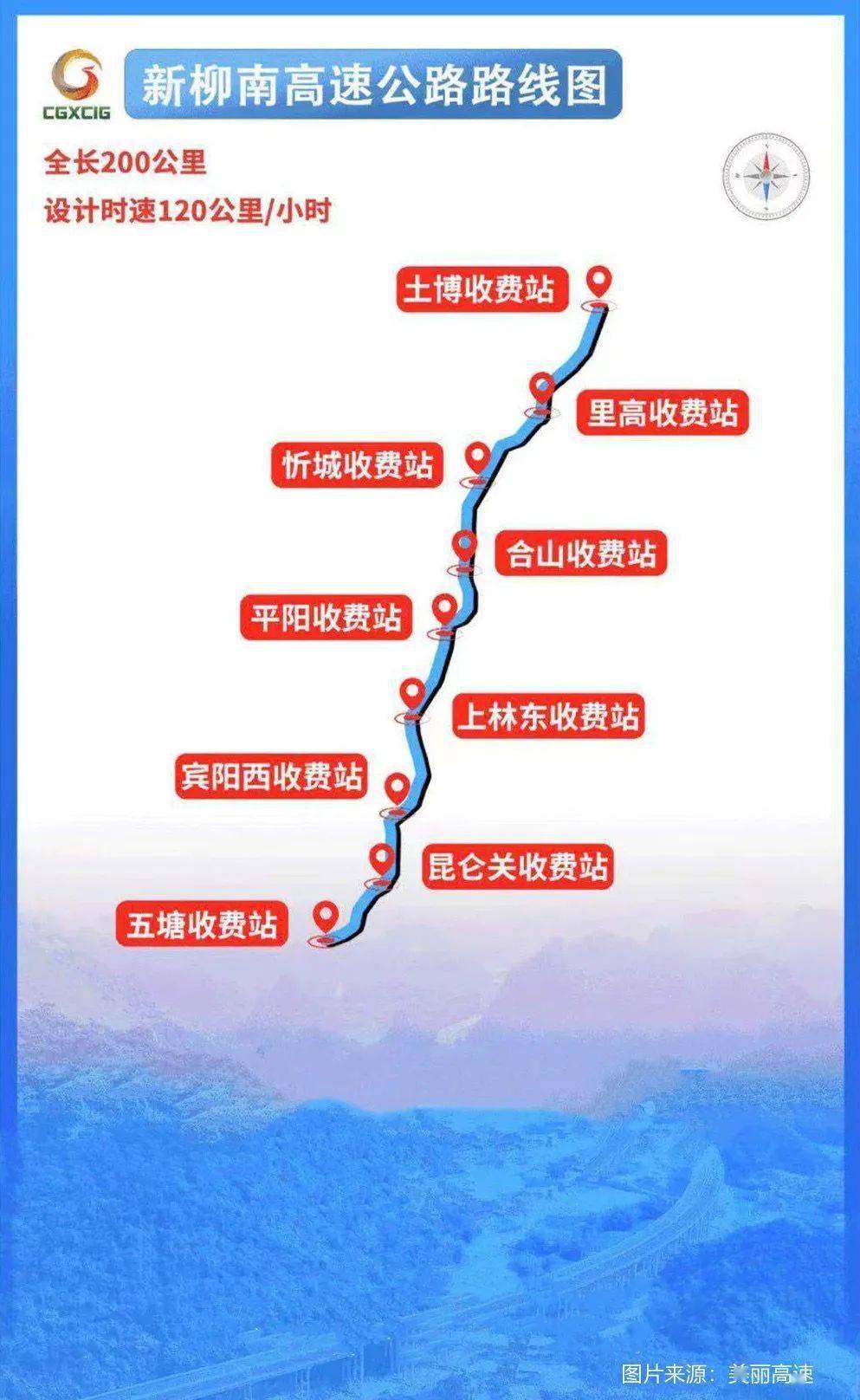 新柳南高速线路详图图片