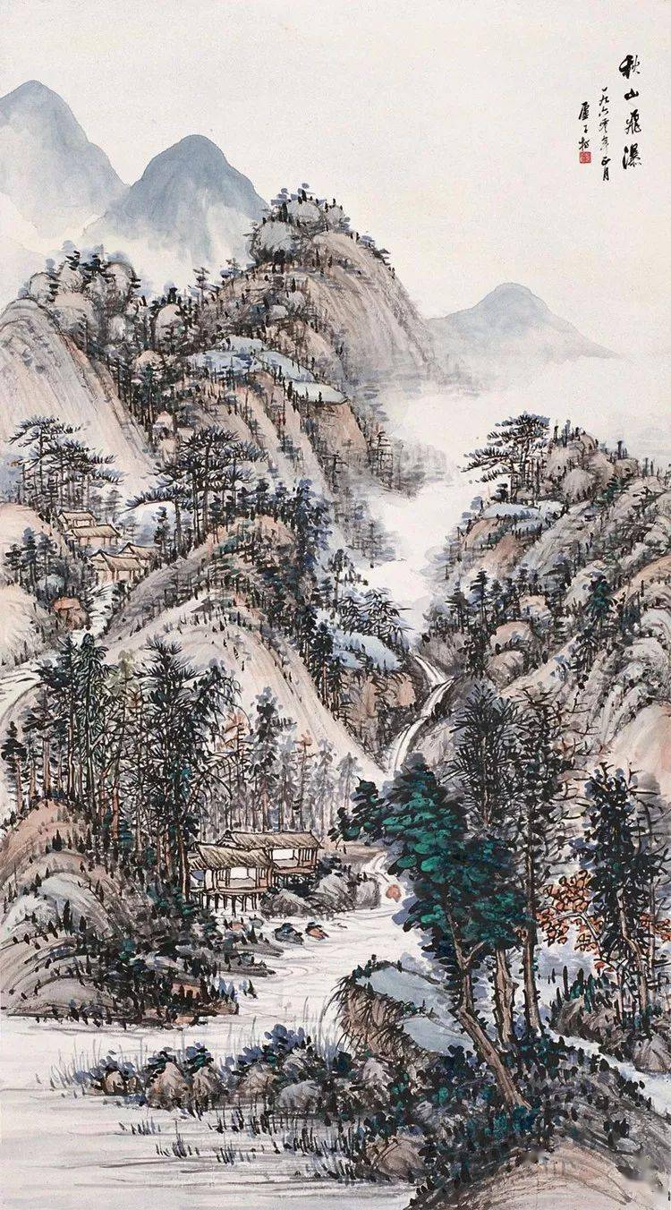 卢子枢山水画作品欣赏