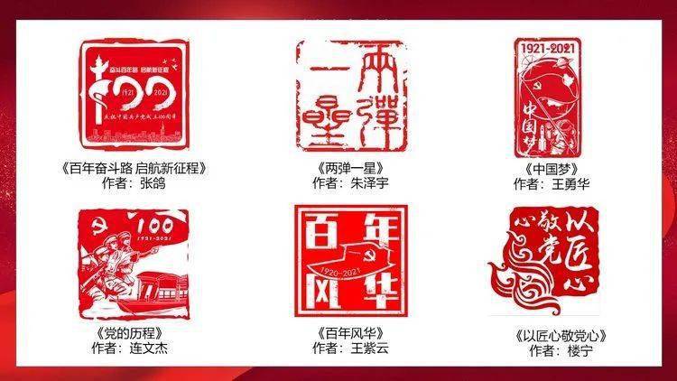 城西街道总工会第五届职工职业技能竞赛暨庆祝建党100周年红印章设计