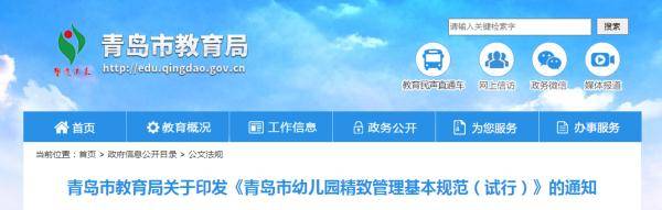 要求|青岛市教育局最新发布：幼儿园内监控保存不少于30日