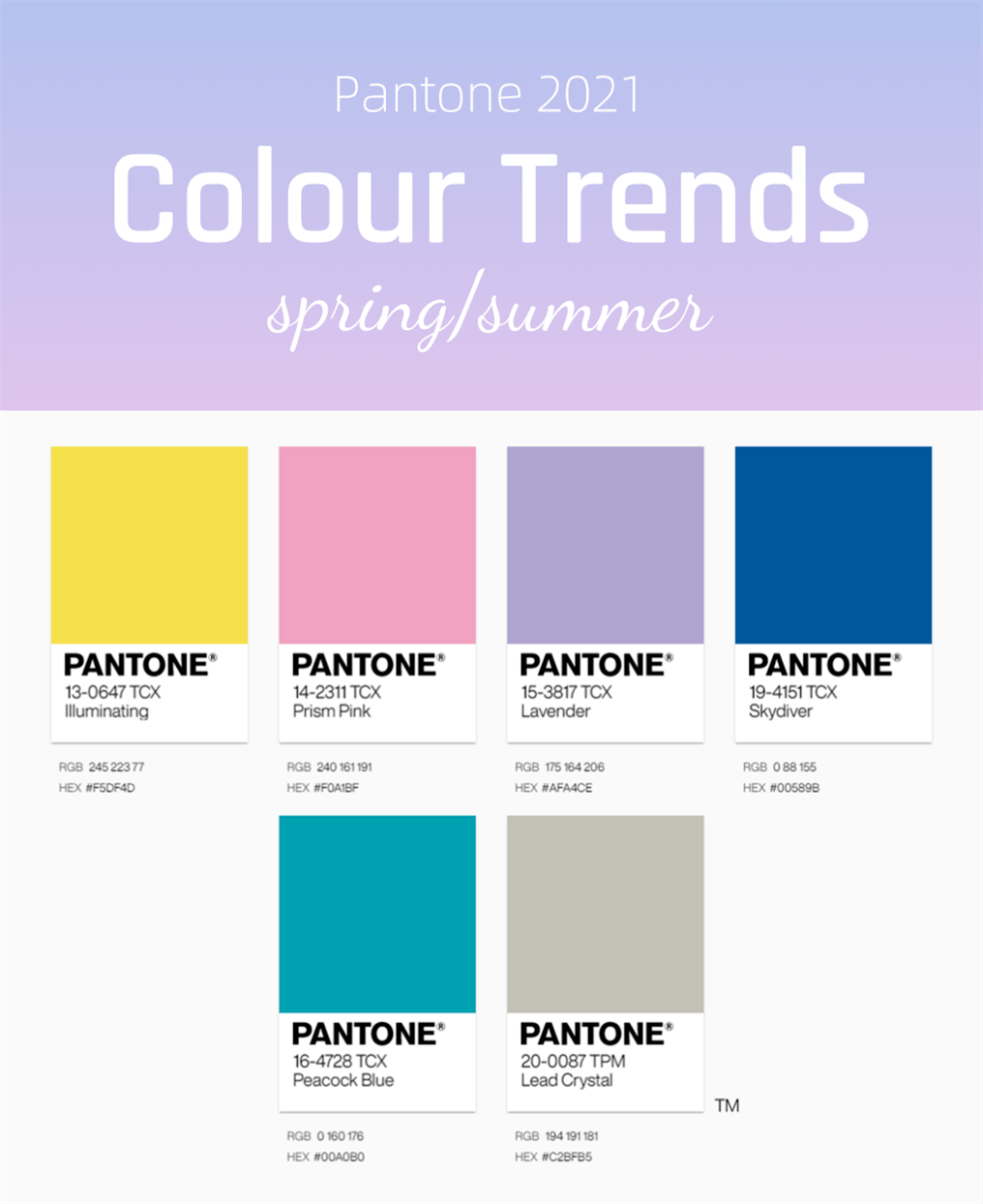 2021室內春夏流行色丨pantone