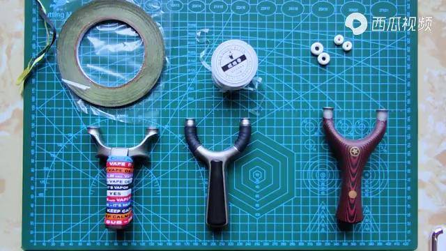 弹弓给新手朋友盘点一下圆撑头的皮筋绑法大家可以了解一下