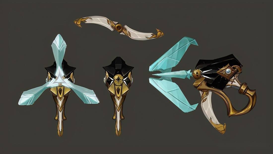 我在他的手枪上保留了钩索和回旋镖,简化他的外观信息量,防止他成为