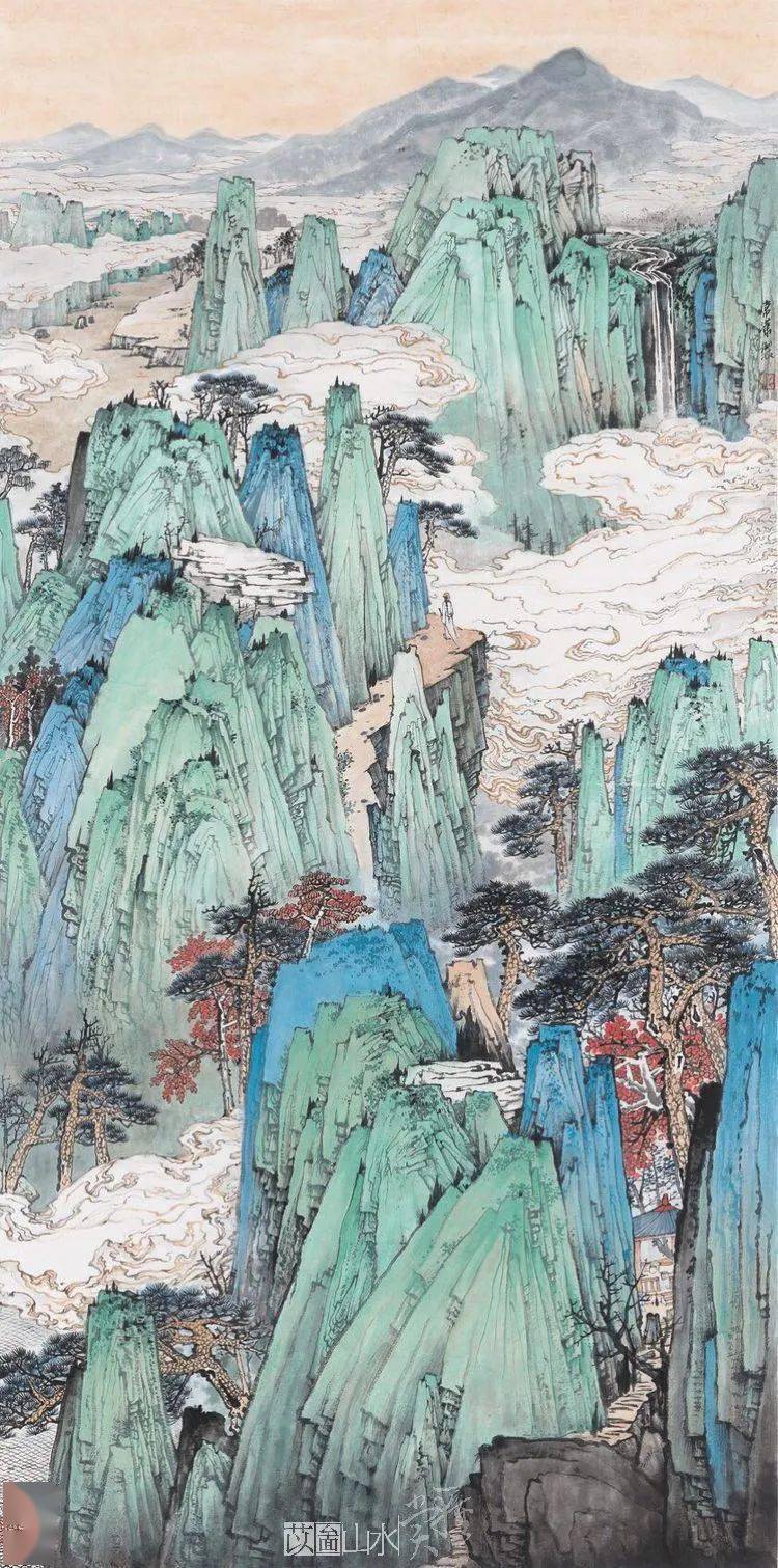 青绿新语境常潇山水