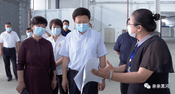 市委副书记,代市长王玉升深入水运码头,黑河保税物流中心(b型),实地