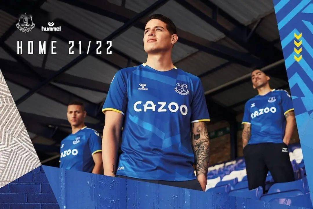 埃弗顿发布202122赛季主场球衣