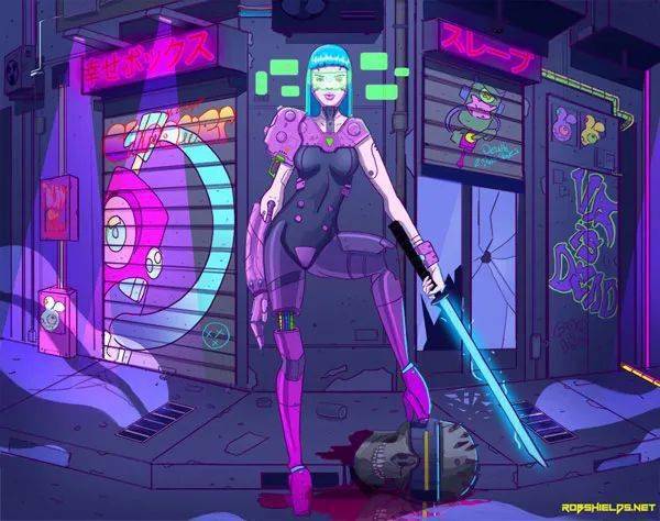 赛博朋克插画大赏