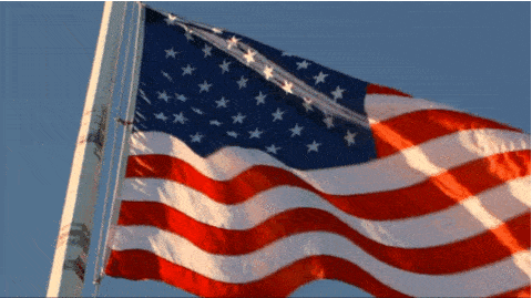 美国国旗动图图片