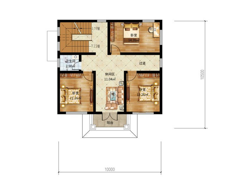 以上3款简单大气的100平米农村二层楼别墅设计你更喜欢哪款呢?