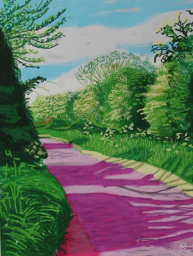 大卫霍克尼的ipad绘画