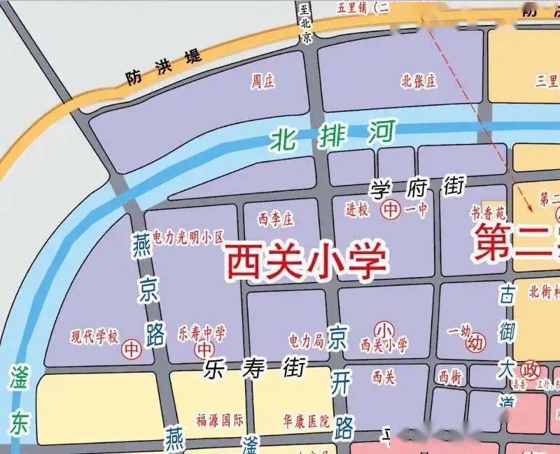 献县城区各街道地图图片