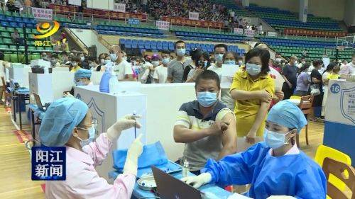 接种|阳江市体育馆接种点：深圳康泰疫苗第二针剂开打
