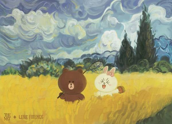 艺术|LINE FRIENDS跨界大都会艺术博物馆玩趣艺术