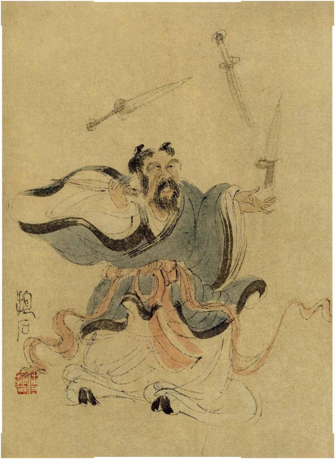 傅抱石高士图册欣赏