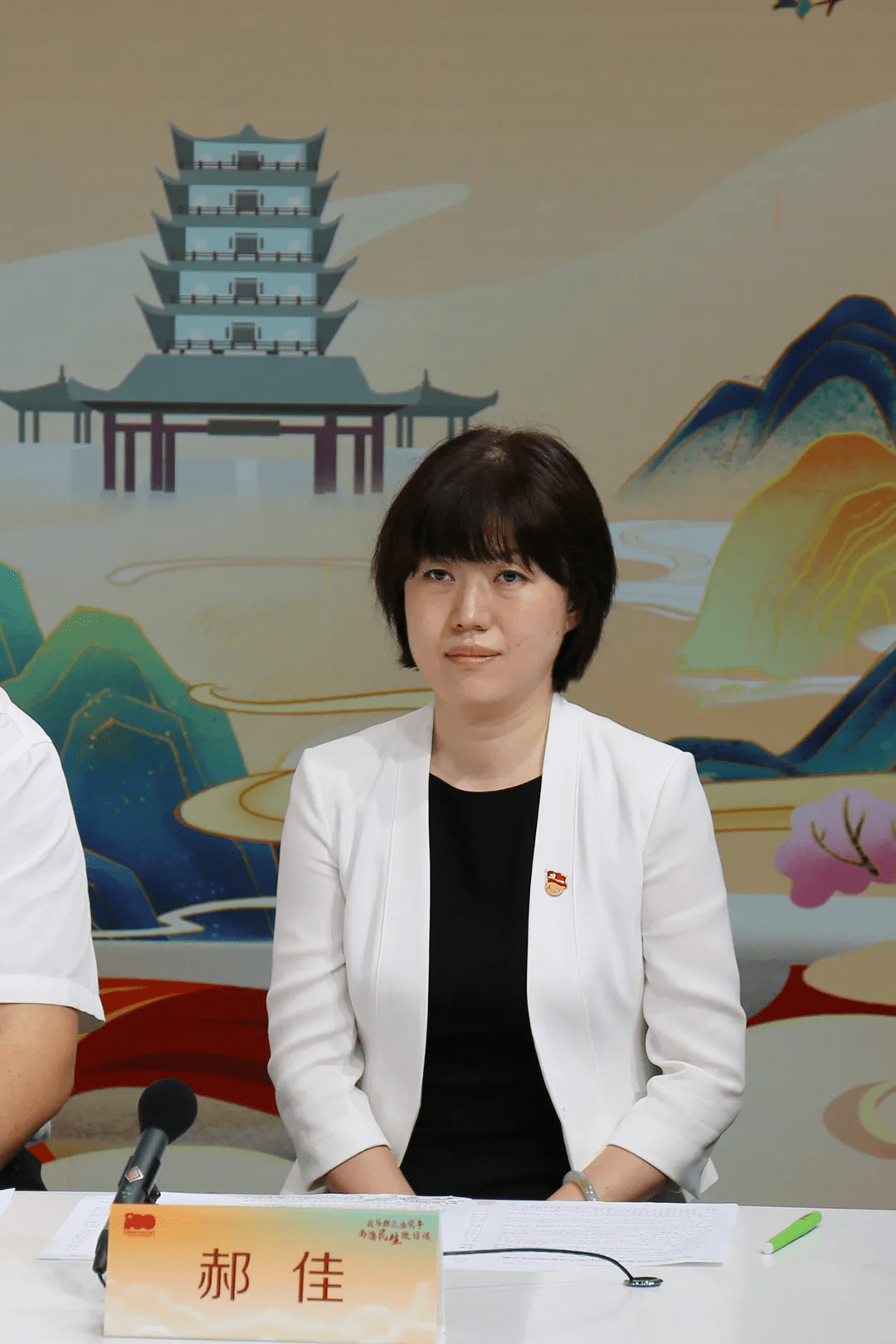 西站枢纽运营管理公司总经理 郝佳 (杨权邦摄)加快推进项目建设按照