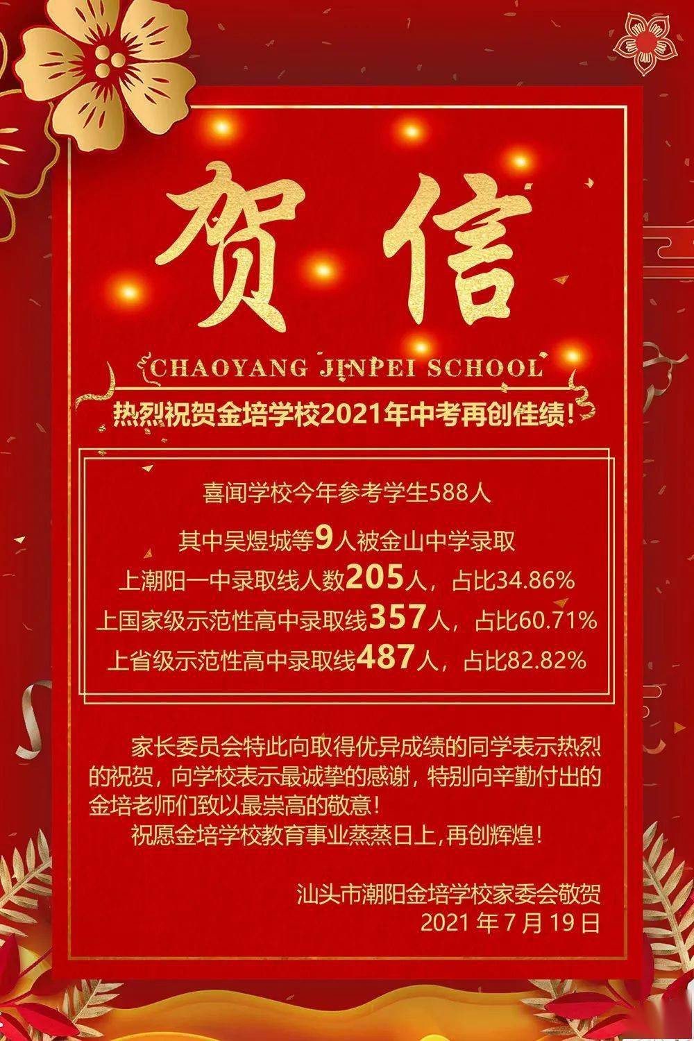 潮阳多个学校,传来喜报!