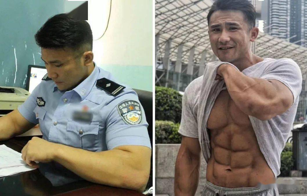 39岁男警察身材照被曝光：撸铁15年成大肌霸，罪犯都不敢惹他....